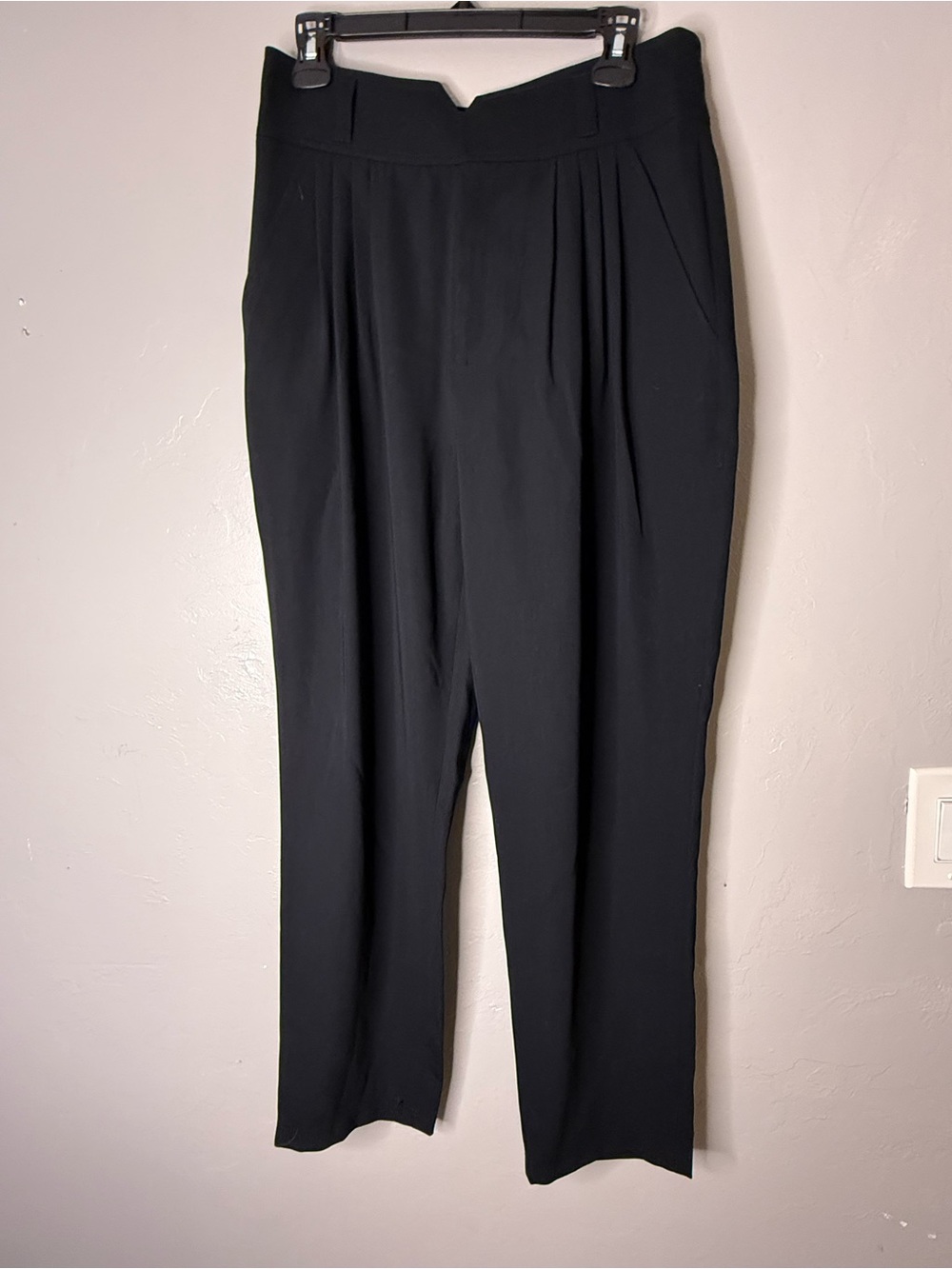 Karl Lagerfeld Black Pleated Women’s Dress Pants